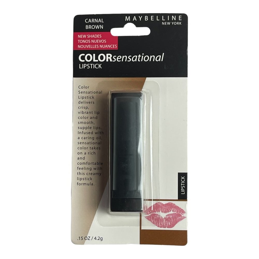 Maybelline Color Sensational Lipstick Powder Matte 704 Carnal Brown .15 Oz,  NEW